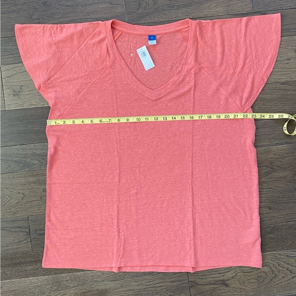 Old Navy Women’s Oversized V-Neck Linen-Blend Tunic T-Shirt Size M - Picture 4 of 10